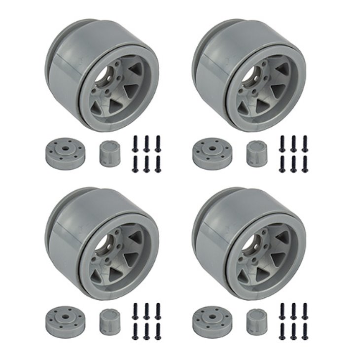 AA42110 Enduro Trigon Wheels, 1.55”, silver,Enduro