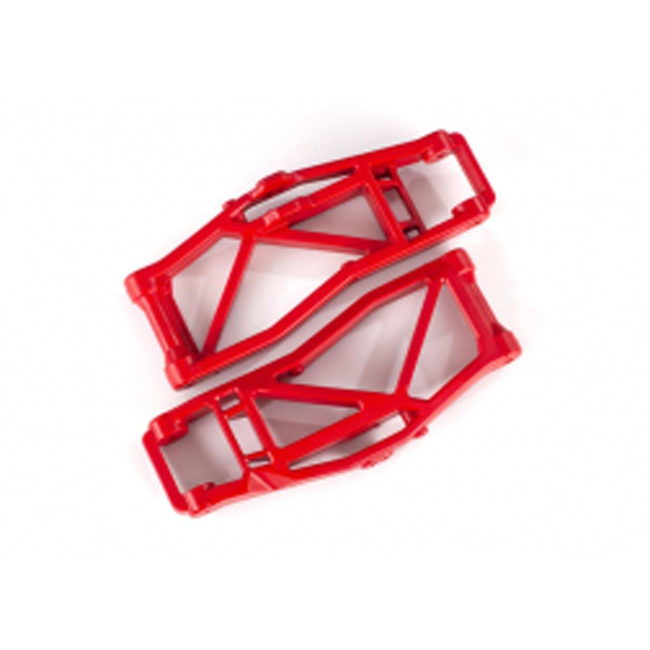 AX8999R Suspension arms, lower, red (left and right, front or rear) (2) (for use with #8995 WideMAXX™ suspension kit)