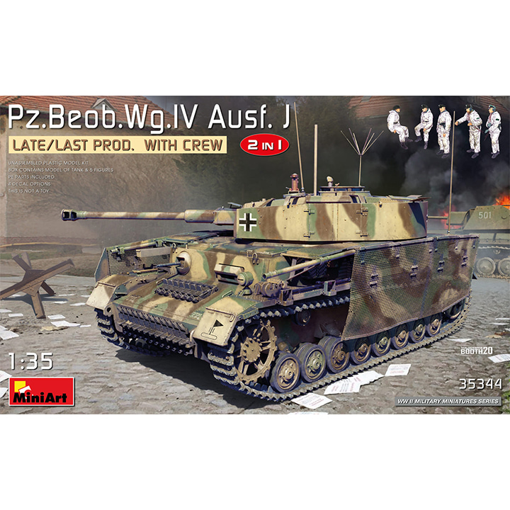 BE35344 1/35 Pz.Beob.Wg.IV Ausf.J Late,Last Production 2 in 1 with Crew