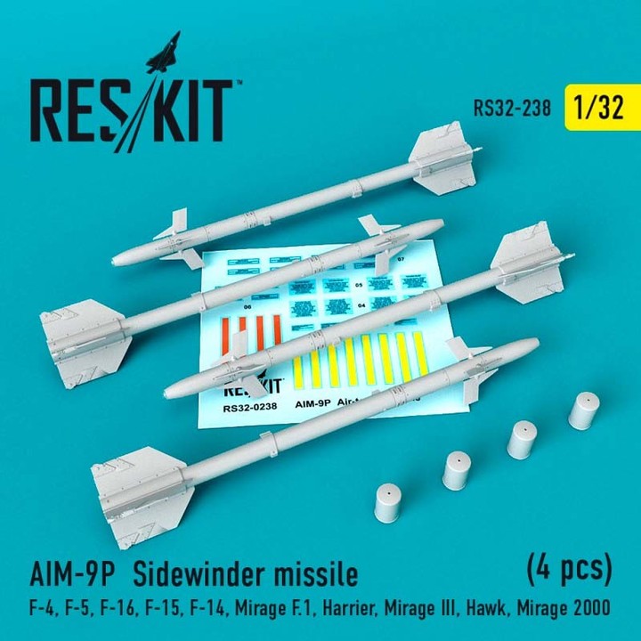 CGRS32-0238 1대32  AIM-9P 사이더와인더 미사일 - 4개 포함