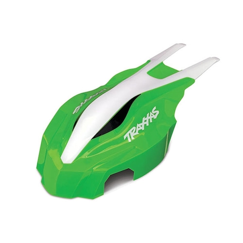 AX7914 Canopy, front, green/white, Aton