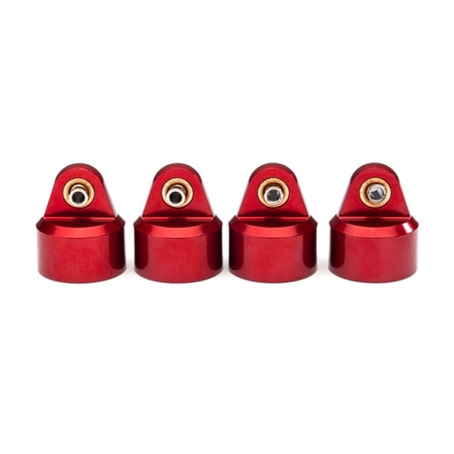 AX8964R Shock caps, aluminum (RED-anodized)