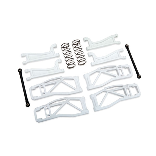 AX8995A Suspension kit, WideMAXX™, white (includes front &amp; rear suspension arms, front toe links, rear shock springs)