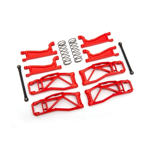 AX8995R Suspension kit, WideMAXX™, red (includes front &amp; rear suspension arms, front toe links, rear shock springs)