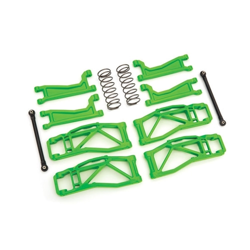 AX8995G Suspension kit, WideMAXX™, green (includes front &amp; rear suspension arms, front toe links, rear shock springs)