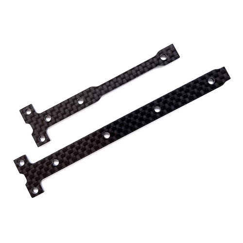 AA92284 RC10B74.1 Carbon Fiber Chassis Brace Support Set, 2.0mm