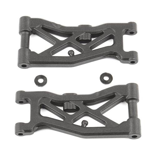 AA92297 RC10B74 FT Front Suspension Arms, carbon
