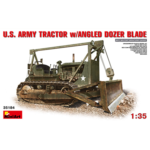 BE35184 1/35 U.S.Army Tractor w/Angled Dozer Blade