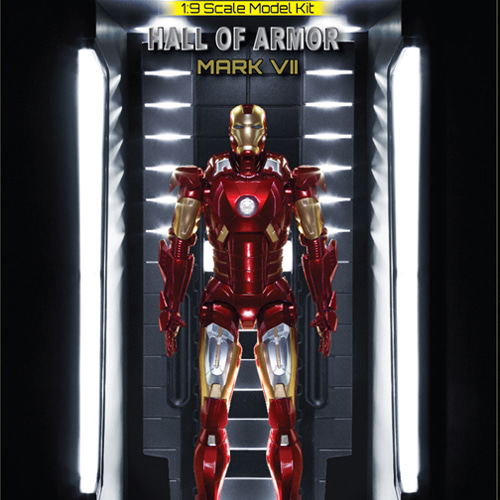 BD38336 1/9 Iron Man 3 - Hall of Armor Mk 7(아이언맨 플라모델 키트)