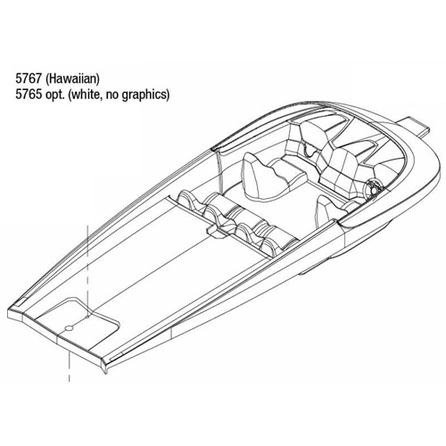 AX5765 Hatch, DCB M41, white (no graphics) (fully assembled)