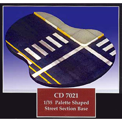 ESCD7021 1/35 디오라마 베이스- 교차로(Palette Shaped Street Section Base)