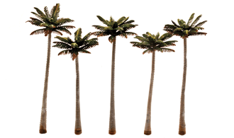 JWTR3598 야자나무: Palm Trees - 4 3/4&quot; - 5 1/4&quot; (12cm~ 13cm) - 5개