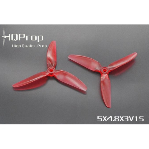 DP9424 HQ Durable Prop 5X4.8X3V1S Light Red (2CW+2CCW)-Poly Carbonate